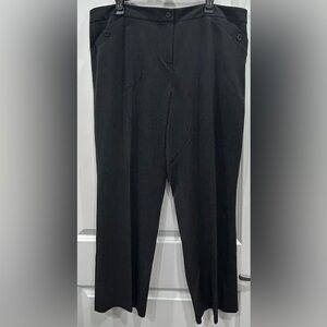 Lane Bryant Women’s Dress Pants Dark Grey Size 18 Petite Button Pockets